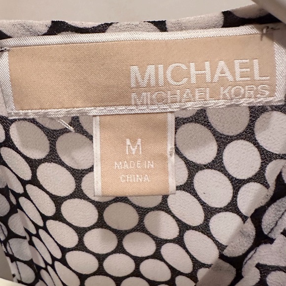MICHAEL Michael Kors Women’s Black.& White Sleeveless Blouse Size Medium - Picture 3 of 3